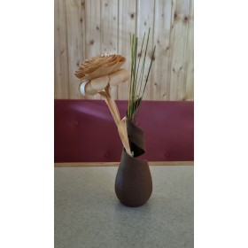 Vase en Pin Arolle avec Rose Éternelle - Élégance Naturel…